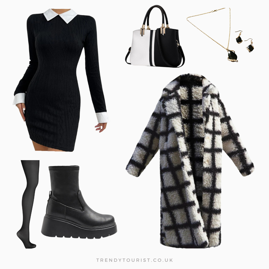 Classic Smart-Casual Wednesday Addams Outfits