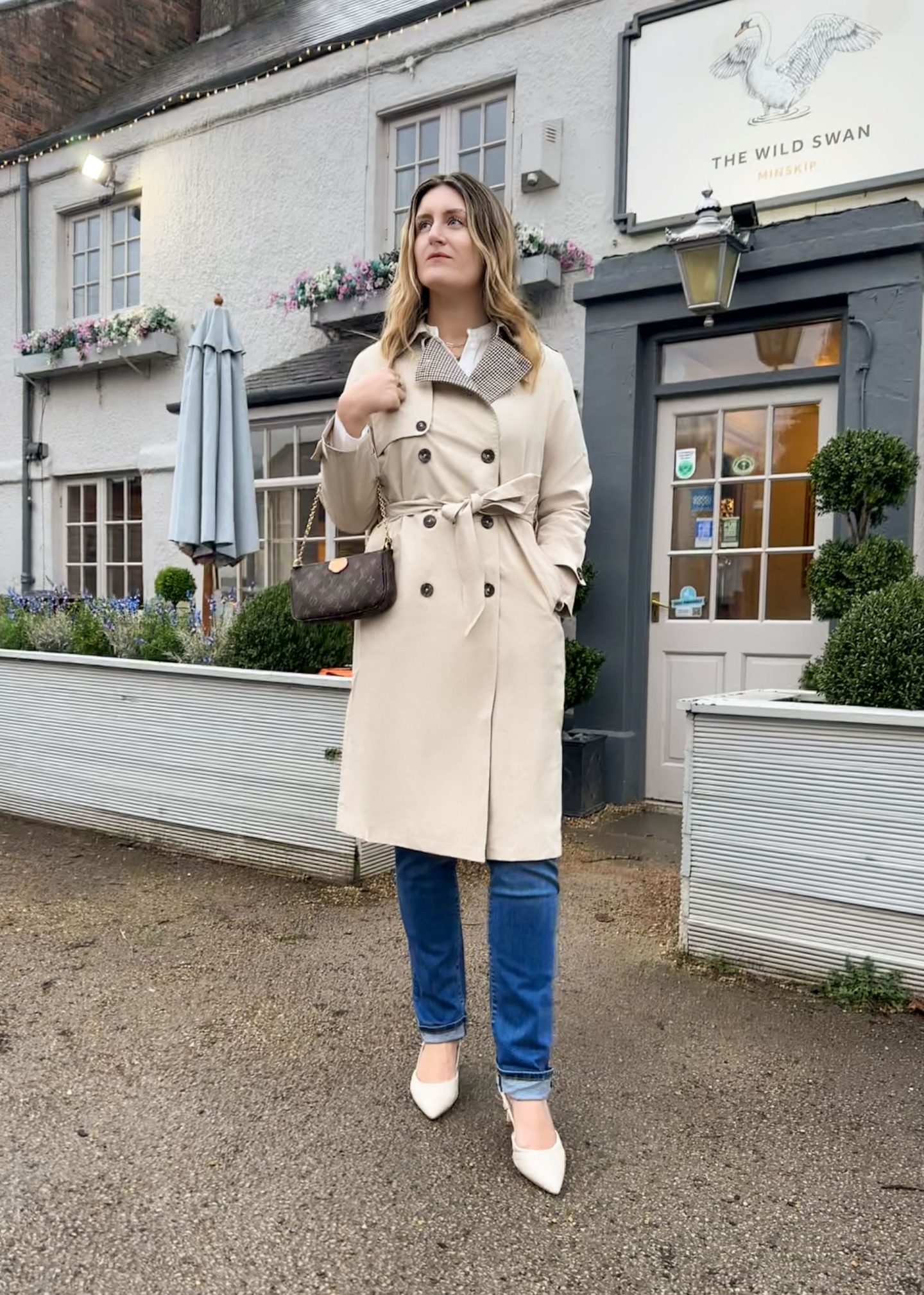 Trench Coat and Jeans Outfit