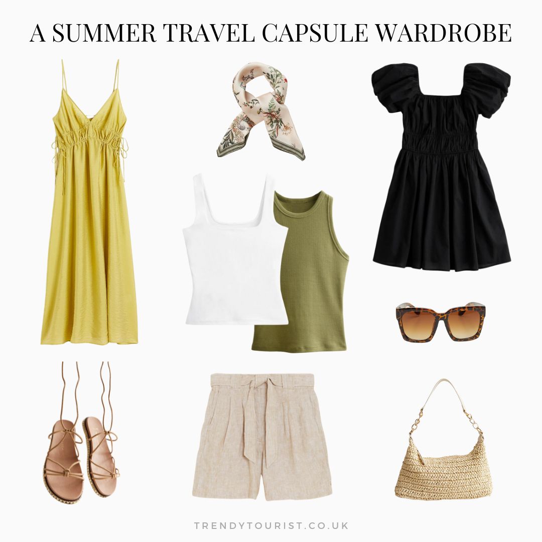 A Summer Travel Capsule Wardrobe Example